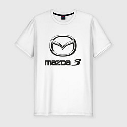 Мужская slim-футболка MAZDA 3 Black