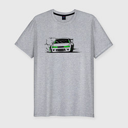 Мужская slim-футболка Street racing Drift