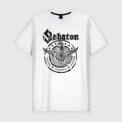 Футболка slim-fit Sabaton, цвет: белый