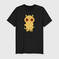 Футболка slim-fit The flying spaghetti monster, цвет: черный