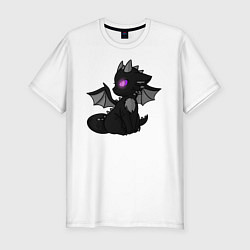 Мужская slim-футболка Эндар дракон