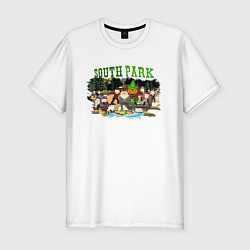 Футболка slim-fit South Park, цвет: белый