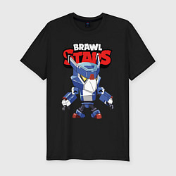 Футболка slim-fit BRAWL STARS MECHA CROW, цвет: черный