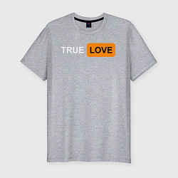 Футболка slim-fit True Love, цвет: меланж