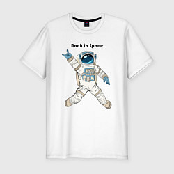 Футболка slim-fit Rock in Space, цвет: белый