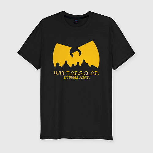 Мужская slim-футболка Wu-Tang Clan / Черный – фото 1