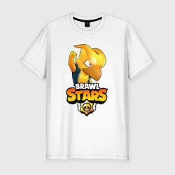 Футболка slim-fit BRAWL STARS CROW PHOENIX, цвет: белый