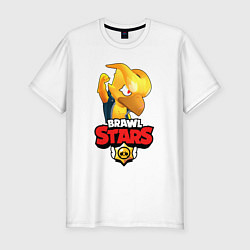 Футболка slim-fit BRAWL STARS CROW PHOENIX, цвет: белый