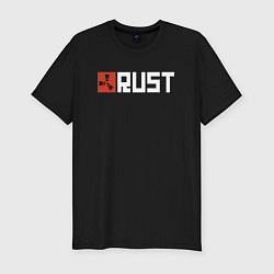 Футболка slim-fit RUST, цвет: черный