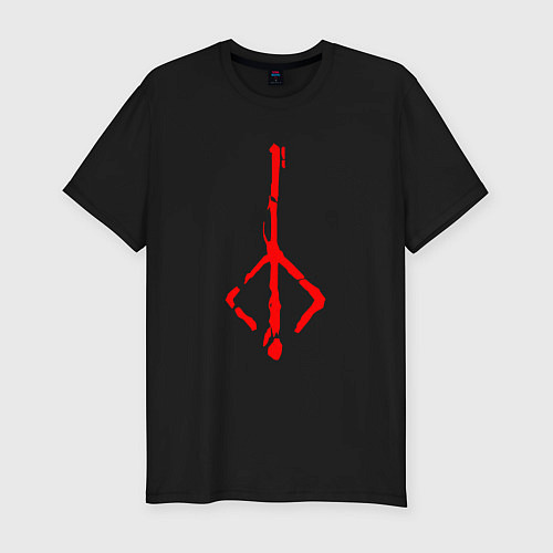 Мужская slim-футболка BLOODBORNE / Черный – фото 1