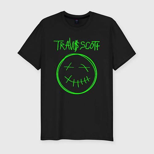 Мужская slim-футболка TRAVIS SCOTT / Черный – фото 1