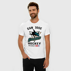 Футболка slim-fit SAN JOSE SHARKS, цвет: белый — фото 2
