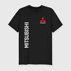 Футболка slim-fit MITSUBISHI, цвет: черный