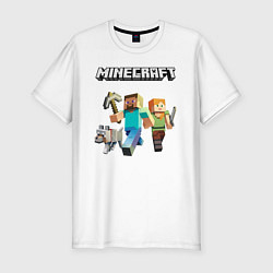 Футболка slim-fit MINECRAFT, цвет: белый