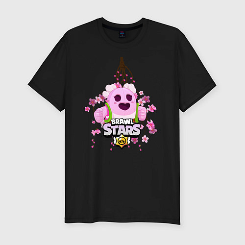 Мужская slim-футболка Sakura Spike Brawl Stars / Черный – фото 1