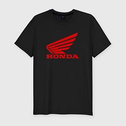 Футболка slim-fit HONDA, цвет: черный