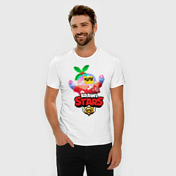 Футболка slim-fit BRAWL STARS TROPICAL SPROUT, цвет: белый — фото 2