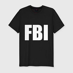 Футболка slim-fit FBI, цвет: черный