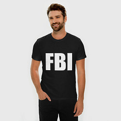 Футболка slim-fit FBI, цвет: черный — фото 2
