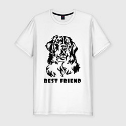 Мужская slim-футболка BEST FRIEND Z