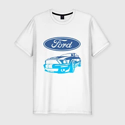Футболка slim-fit Ford Z, цвет: белый