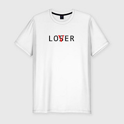 Футболка slim-fit Lover - loser, цвет: белый