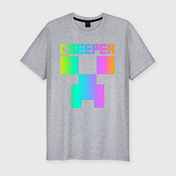Футболка slim-fit MINECRAFT CREEPER, цвет: меланж