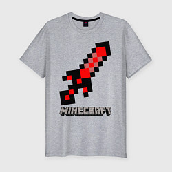 Мужская slim-футболка МЕЧ MINECRAFT