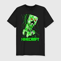 Футболка slim-fit MINECRAFT CREEPER, цвет: черный