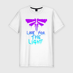 Футболка slim-fit ЦИКАДЫ LOOK FOR THE LIGHT, цвет: белый