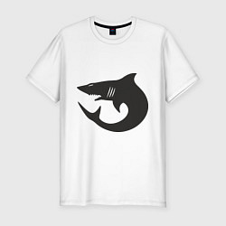 Мужская slim-футболка Акулы (Sharks)