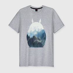 Футболка slim-fit Тоторо, цвет: меланж