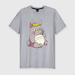 Футболка slim-fit Little Totoro, цвет: меланж