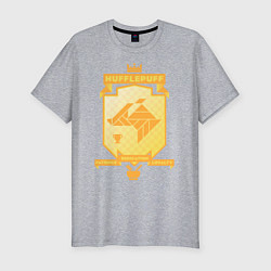 Футболка slim-fit Hufflepuff, цвет: меланж