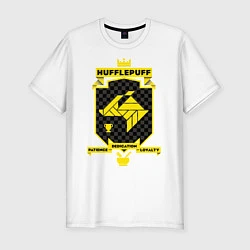 Футболка slim-fit Hufflepuff, цвет: белый