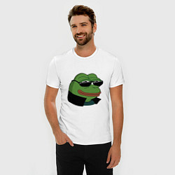 Футболка slim-fit Pepe в очках EZ, цвет: белый — фото 2