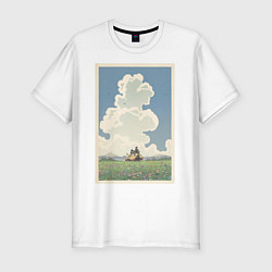 Футболка slim-fit Blue sky, цвет: белый
