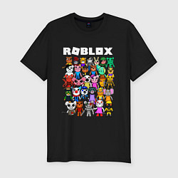 Футболка slim-fit ROBLOX PIGGY, цвет: черный