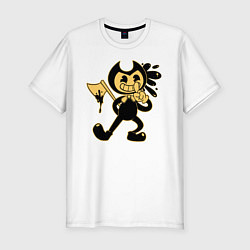 Футболка slim-fit Bendy And The Ink Machine, цвет: белый