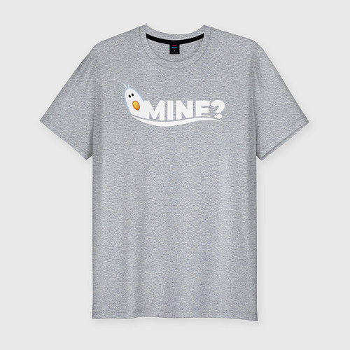 Мужская slim-футболка Mine? / Меланж – фото 1