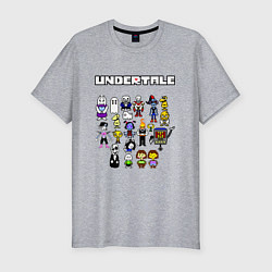 Футболка slim-fit UNDERTALE, цвет: меланж