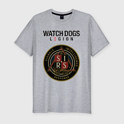 Мужская slim-футболка S I R S Watch Dogs Legion