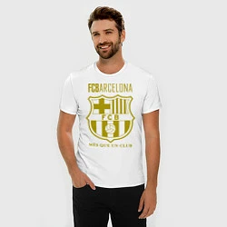 Футболка slim-fit Barcelona FC, цвет: белый — фото 2