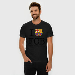 Футболка slim-fit Barcelona FC, цвет: черный — фото 2