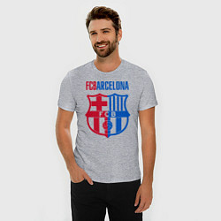 Футболка slim-fit Barcelona FC, цвет: меланж — фото 2