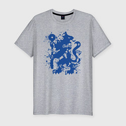 Футболка slim-fit Chelsea FC, цвет: меланж