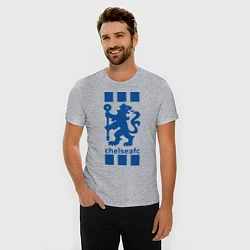 Футболка slim-fit Chelsea FC, цвет: меланж — фото 2