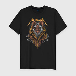 Футболка slim-fit Metallica - летучая мышь, цвет: черный