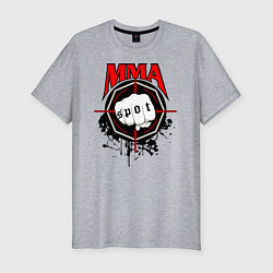 Футболка slim-fit MMA, цвет: меланж