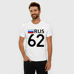 Футболка slim-fit RUS 62, цвет: белый — фото 2